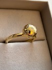 585 Ring GG mit Diamanten 0,14 ct RG 18,8 Gewicht 5,6 Gramm