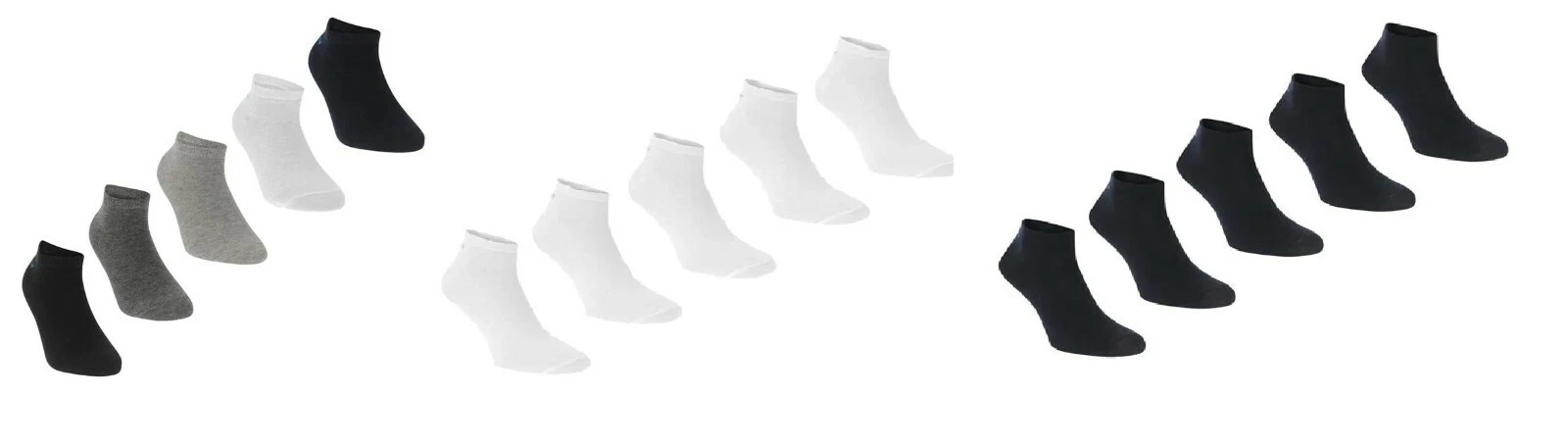 25 Pairs Slazenger Sports Socks Trainer Liner Ankle Sock 7 8 9 10 11 12 13 14 15