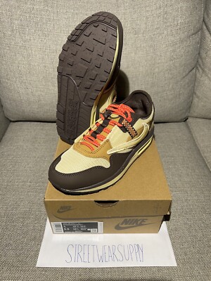 NEW Nike Air Max 1 Travis Scott Cactus Jack Brown- Size 4 DO9392