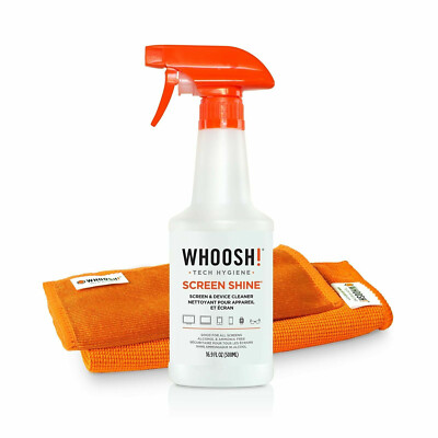 WHOOSH! Screen Cleaner Kit - [16.9 Oz] Best for Smartphones, iPads, Eyeglasses,