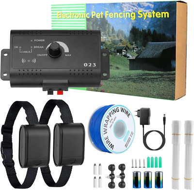 Wireless Electric Dog Fence System with 2 Tone Shock Waterproof Receiver Collar