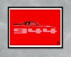 Porsche 944 Print - S S2 Turbo Poster Wall Art Artwork Car Auto gift Automotive