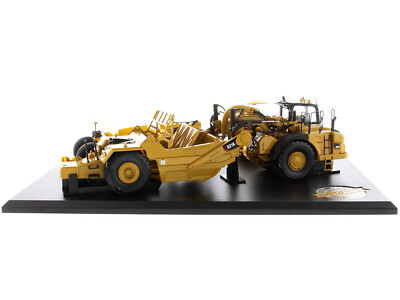 ミニカー CAT 621Caterpillar Hinterkipper Athey CAT CATERPILLAR 621K & No. 70 SCRAPERS & D7 TRACTOR 1/50 DIECAST