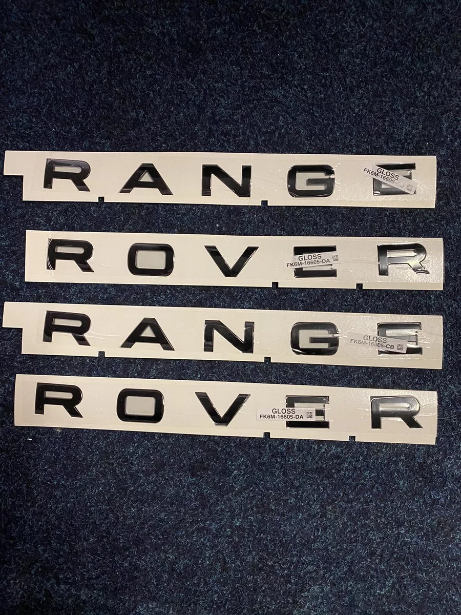 Brand New JLR GENUINE RANGE ROVER LETTERING BLACK PACK L494 L406 EVOQUE P38 P322
