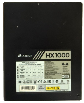 ATX Netzteil Corsair HX1000 1000W 80+Platinum, Modular Power Supply