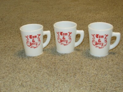 Vintage Tom & Jerry Mugs Mc Kee Lot of 3 Coffee Cups 