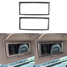 Real Carbon Fiber Interior Roof Cosmetic Mirror Frame For Nissan Altima 2019-25