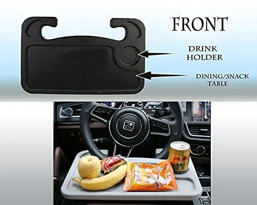 Steering Wheel Tray, Car Table Tray, Steering Wheel Desk for Laptop and Vehicle - Image 4 of 4
