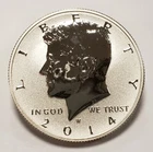 2014-W 50c Kennedy Silver Half Dollar - Reverse Proof - SKU-F4579