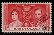 BASUTOLAND GVI SG15, 1d scarlet, FINE USED.