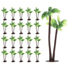 36Pcs Mini Coconut Tree Model Decoration for Micro Landscape Props Green