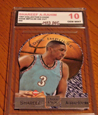 SHAREEF ABDUR RAHIM Rookie****1997 EDGE IMPULSE-Cut--GEM Mint 10 