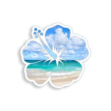 Hibiscus Flower Sticker Decal