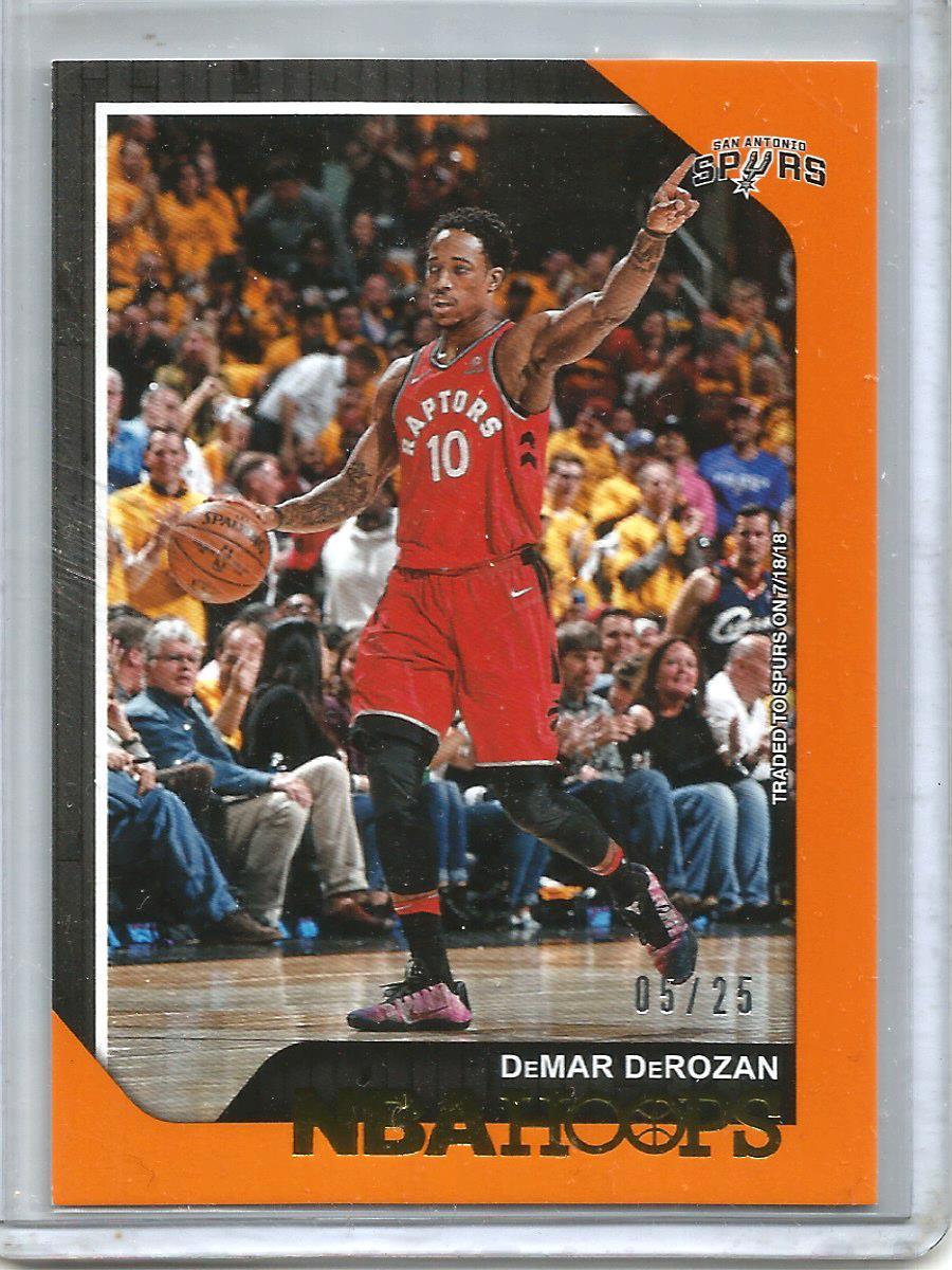 DeMar DeRozan 18/19 Panini NBA Hoops Orange #05/25 | eBay