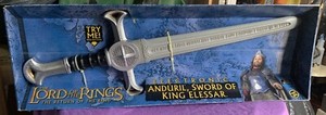 2003 ToyBiz - LOTR Return of the King - Anduril, Electronic Sword King Elessar 