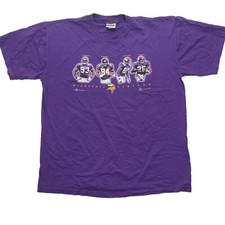 vintage 00s y2k Minnesota Vikings Randle Moss Carter Smith T Shirt Mens XL