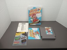 Super Mario Bros. 2 Nintendo NES Complete CIB Plastic Still On Box