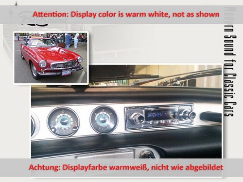 für Volvo P1800S 1967 1968 1969 Oldtimer Auto Radio DAB+ UKW FM Bluetooth AUX