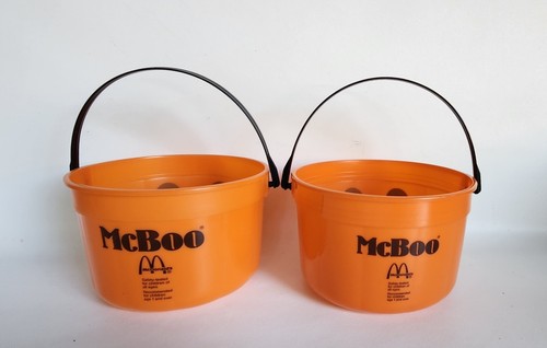Lot of 4 Vtg 1986 McDonald's Happy Meal McBoo/Witch Halloween Pails Bucket - Bild 3 von 11