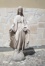 STATUA SCULTURA DELLA MADONNA IMMACOLATA 75CM IN CEMENTO PER ESTERNO DA GIARDINO
