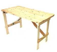 4X2 Wooden trestle table folds flat, DIY Table, Exhibition Tables