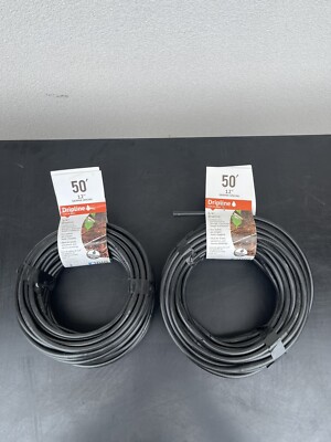 2 Pc Dig 50 ft. 1/4 in. Drip line Soaker Hose 12 in. Dripper Spacing Model SH50 