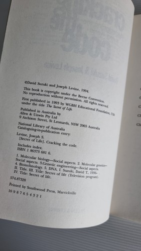 David Suzuki & Joseph Levine; Cracking The Code: Redesigning the living world - Picture 8 of 9