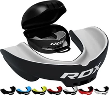 RDX Boxing Mouth Guard with Case MMA Gum Shield Teeth Grinding, Mouth Protector