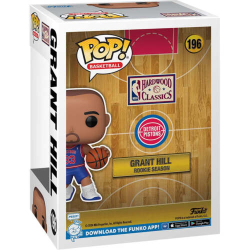 Funko Pop! NBA Detroit Pistons: Grant Hill (temporada de novato) #196 + protector - Imagen 3 de 3