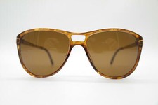 Vintage Terri Brogan 8660 11 Brown Silver Oval Sunglasses NOS