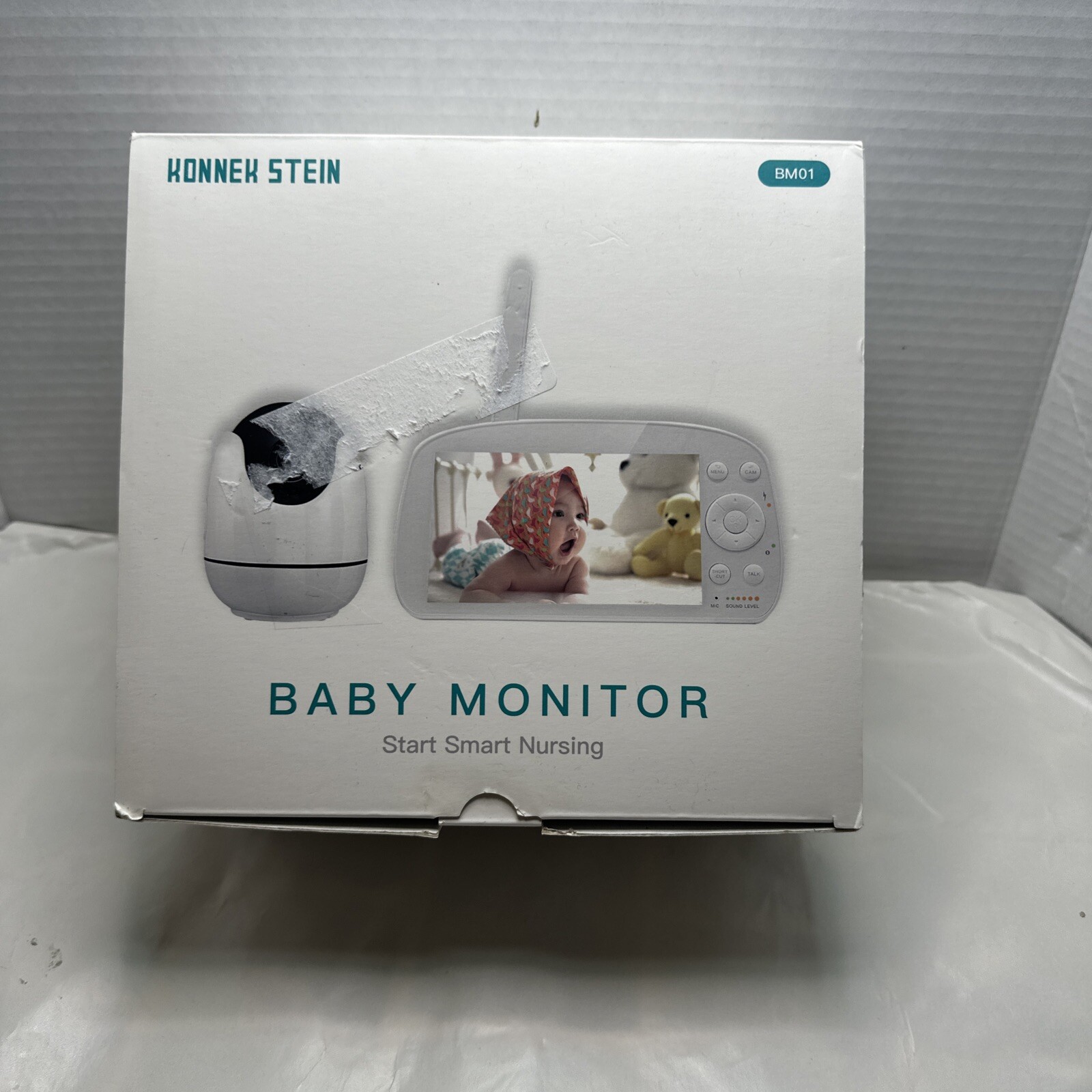 Baby Video Monitor Konnek Stein Baby Monitor with Camera and Audio 720P HD Re...-image