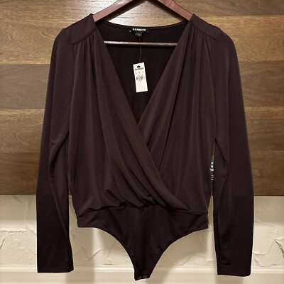 Express Body Suit Size Small Beautiful Burgundy Color