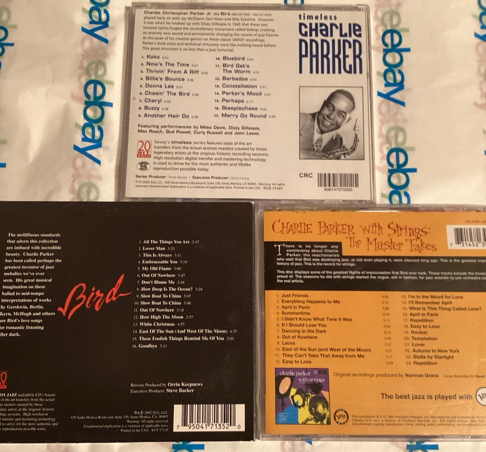 Charlie Parker -Bird After Dark, With Strings Master Takes,timeless- Savoy/Verve Foto 2 de 4