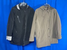 Nautica Spring Rain Jackets With Hoods Black Taupe Mediums - Free Shipping
