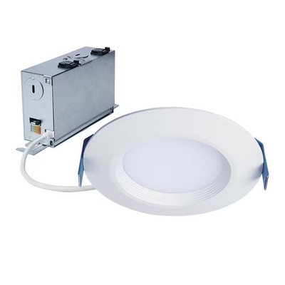 HALO HLBC 4 in. Ultra-Slim Regressed LED Downlight Selectable CCT w/ D2W Option