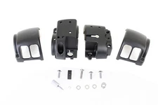 Handlebar Control Switch Housing Kit Black fits Harley Davidson