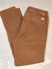 Pantalones elásticos de pana Vuori Optimist con cordón informales para hombre V440 caqui medianos