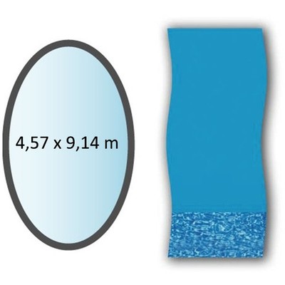 Swimline 4,57 x 9,14 m ovale wirbelauskleidung für oberirdische pools