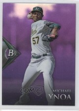 2014 Bowman Platinum Chrome Prospects Retail Purple Refractor Michael Ynoa 1g5