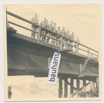 Foto Ostpreußen Gilge Brücke über den Fluß Gilge  1941 (1844n)