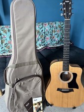 Taylor 110ce Dreadnought Electro Acoustic Guitar Natural + Genuine Guitar Bag