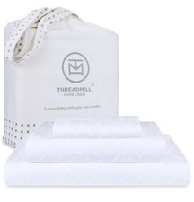 Threadmill Cotton Twin Sheet Set 100 Cotton Sheets for Twin Size Bed Dam...