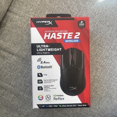 HyperX Pulsefire Haste 2 Kabellose Gaming-Maus (Schwarz) - Bis zu 100 Stunden