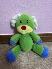 No Brand Blue Green Dog Plush 5 with Squeaker