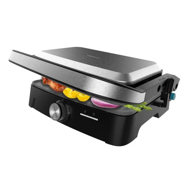 Grill barbecue électrique pierre 1500W appareil de cuisson réglable en hauteur