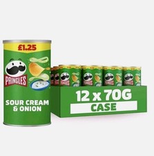 Pringles Sour Cream & Onion - Pack of 12 70g