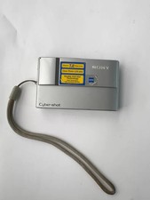 Sony Cyber Shot DSC-T10 Silver Digital Camera 7.2MP 3x Zoom ISO 80-1000