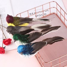 Mini fake birds artificial feather foam doves wedding Garden decor ornament N8