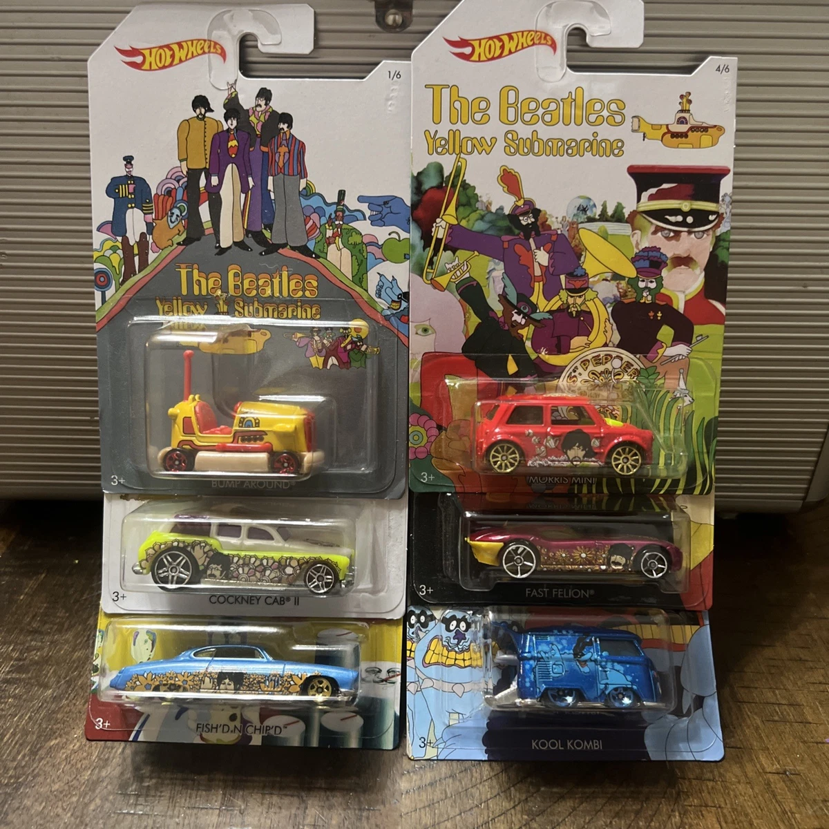 Hot Wheels The Beatles Yellow Submarine Contemporary Diecast Cars