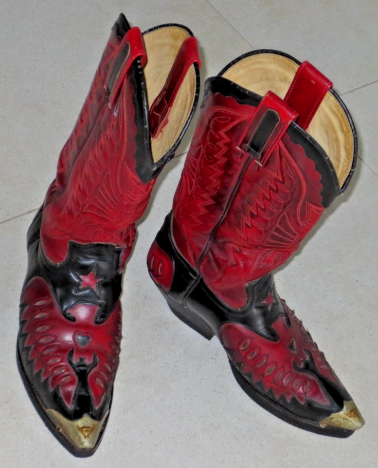 SENDRA COWBOY LEATHER BOOTS 2703 LEDER STIEFEL GR. 37/ MEX.- 38/ UK- 4/ US- 4,5 - Bild 2 von 4